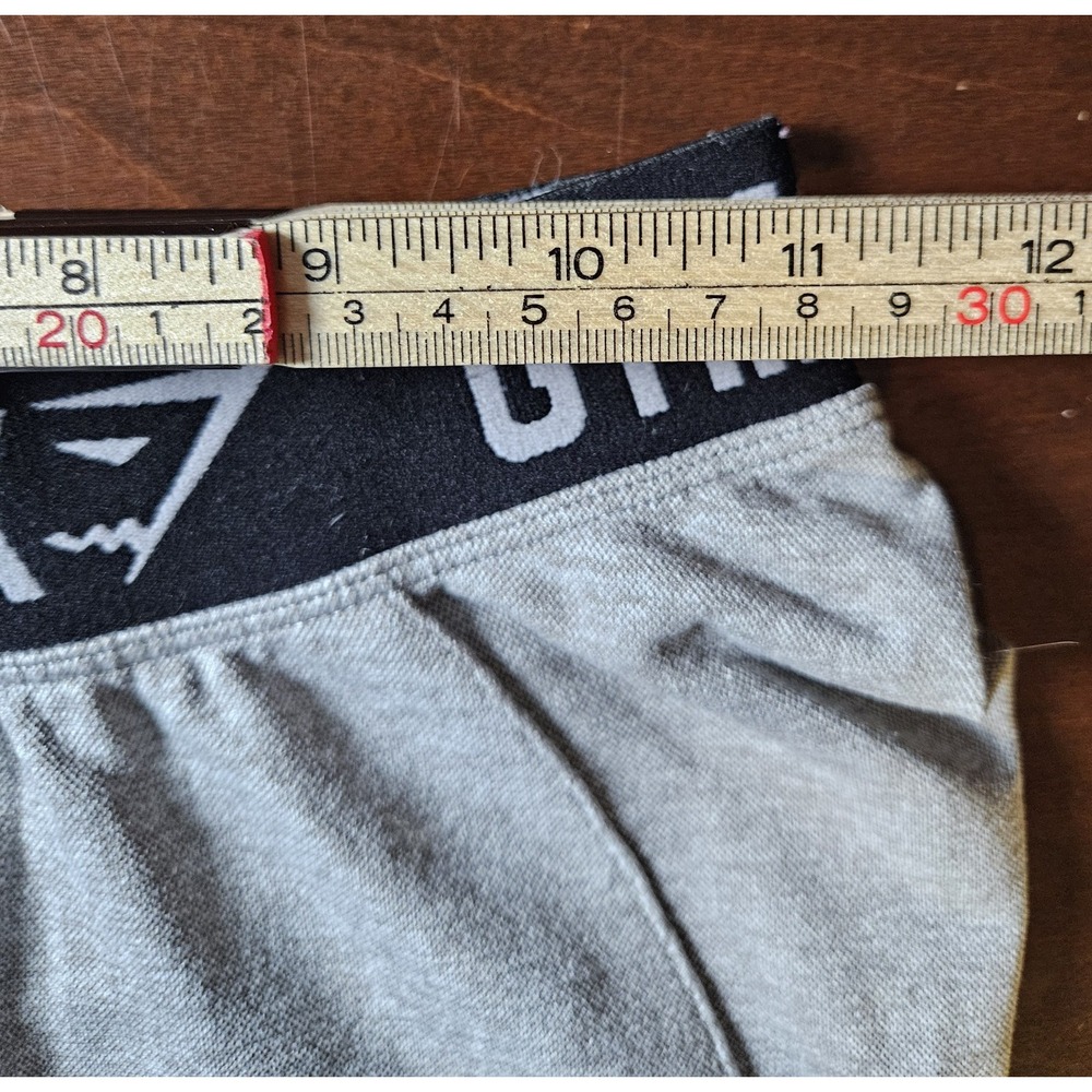 Gymshark Women XS Gray Athletic Leggings Logo Waistband 22x26 Pre-Owned NO SIZE - Picture 5 of 7